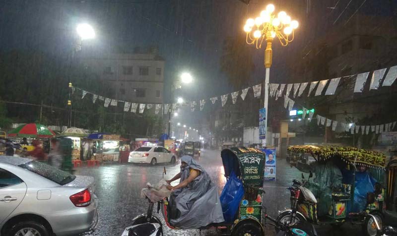 রাজশাহীতে বর্ষা মৌসুমের সর্বোচ্চ বৃষ্টিপাতের রেকর্ড
