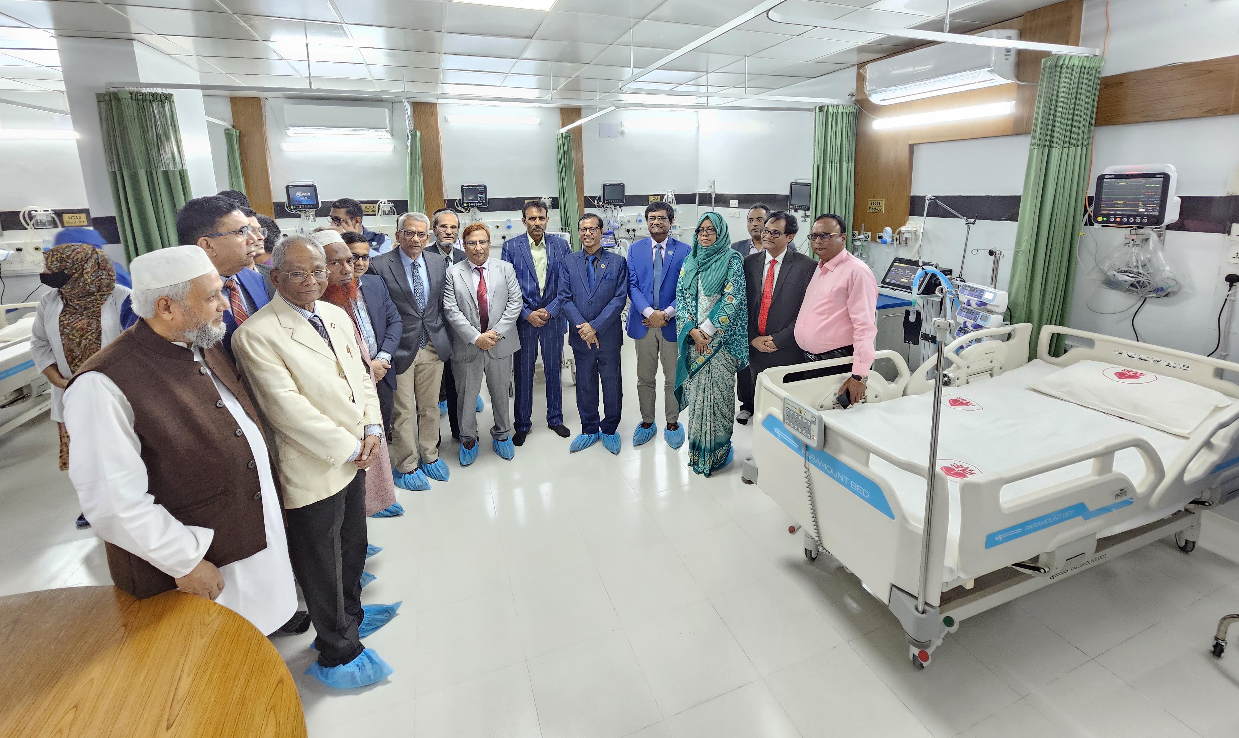 রাজশাহীর হার্ট ফাউন্ডেশন হাসপাতালে চালু হলো আইসিইউ সেবা