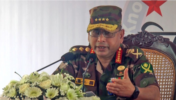 বিএনসিসির সহায়তায় দেশ এখন নিরাপদ জায়গায়: সেনাপ্রধান