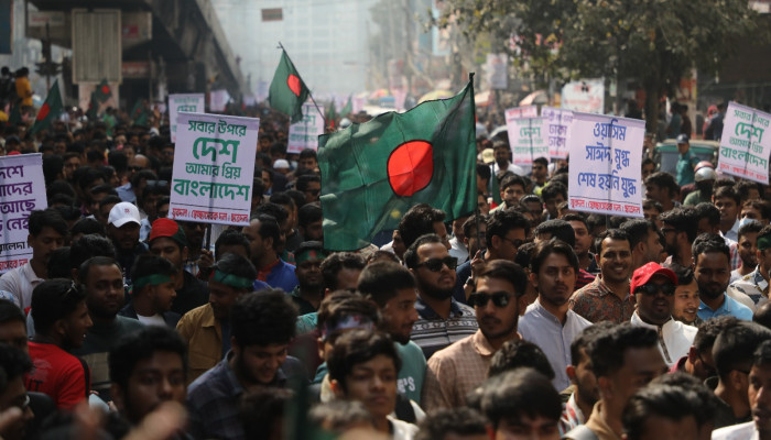 ভারতীয় দূতাবাস অভিমুখে ছাত্রদল-যুবদলের প্রতিবাদী পদযাত্রা