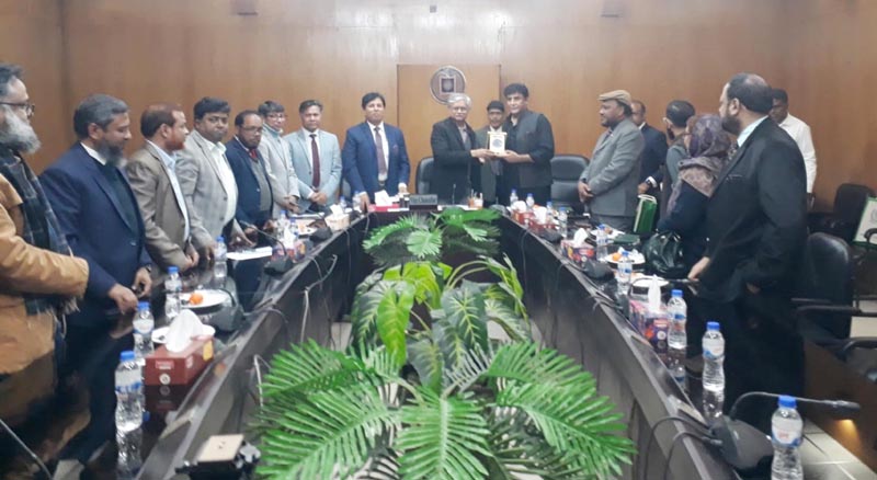 রাবি উপাচার্যের  সাথে পাকিস্তানের হাইকমিশনারের সৌজন্য সাক্ষাত