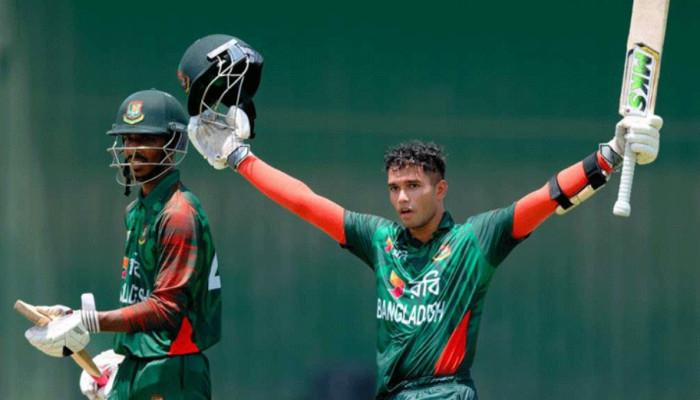 জাওয়াদের সেঞ্চুরিতে শ্রীলঙ্কাকে উড়িয়ে যুবাদের বিশাল জয়