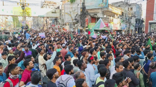 রাজশাহীতে শিবিবের বিক্ষোভ-সমাবেশ