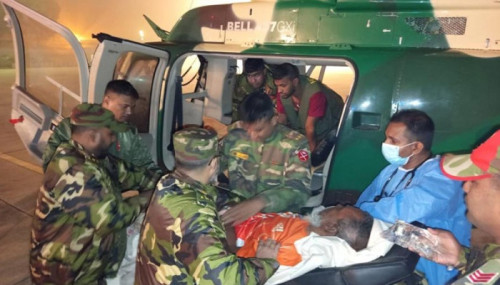 আবু সাঈদের বাবাকে হেলিকপ্টারে আনা হলো সিএমএইচে