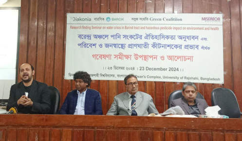 পানি সংকট ও কীটনাশকের প্রভাবে হুমকির  মুখে বরেন্দ্রের পরিবেশ-জনস্বাস্থ্য