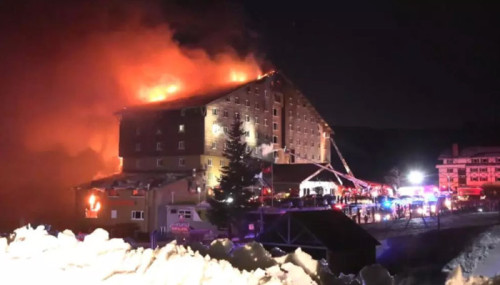 তুরস্কে আবাসিক হোটেলে আগুন, ৬৬ জনের প্রাণহানি