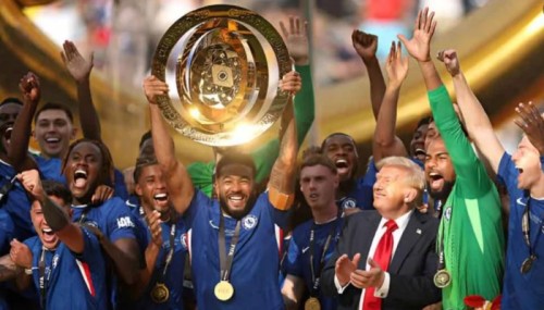 চেলসির শিরোপা উদযাপনে ‘কাবাব মে হাড্ডি’ ট্রাম্প