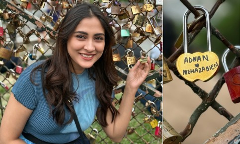 স্বামীর নামে ‘প্রেম তালা’ লাগালেন মেহজাবীন