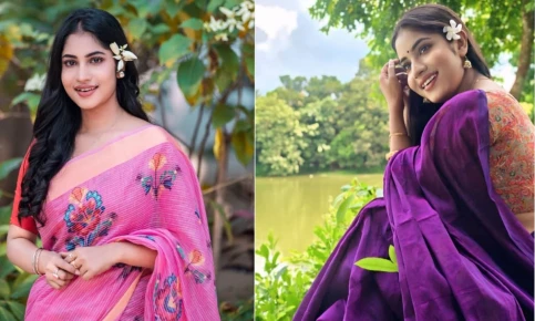 শাড়ির প্রেমে মিহি!