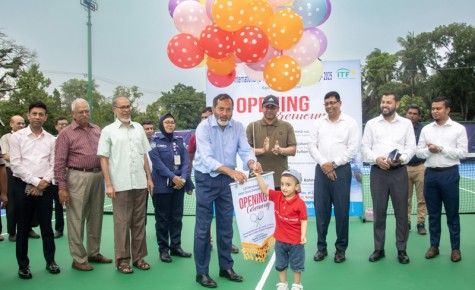 রাজশাহীতে শুরু হলো আন্তর্জাতিক জুনিয়ার টেনিস টুর্নামেন্ট