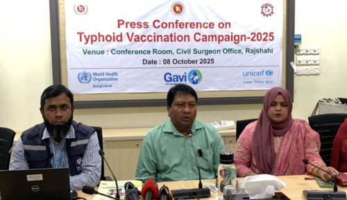 রাজশাহীতে সাত লাখ শিশুকে দেওয়া হবে টাইফয়েড টিকা