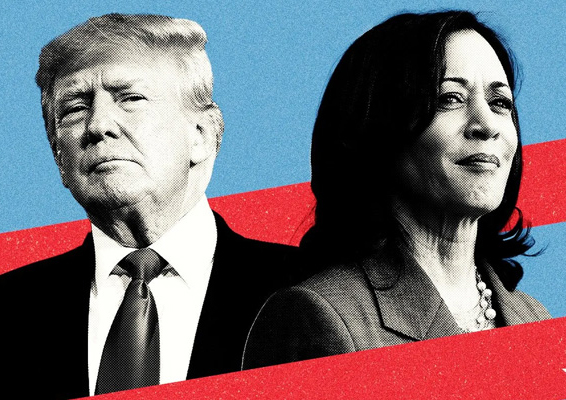 ট্রাম্প-হ্যারিস তুমুল লড়াইয়ের আভাস