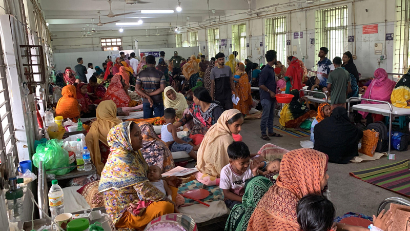 রামেক হাসপাতালে হাম আক্রান্ত শিশুর চাপ, শয্যা সংকট