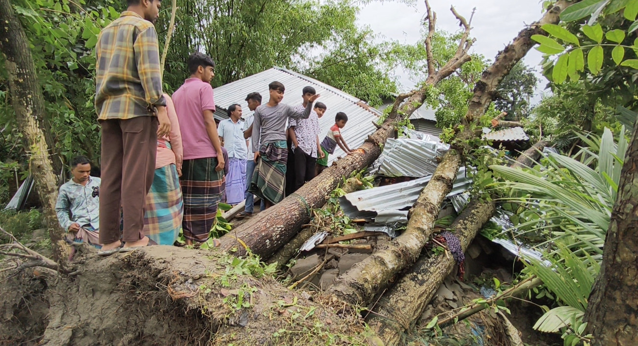 ঝড়ে ঘরের ওপর গাছ পড়ে মা ও দুই মেয়ে নিহত
