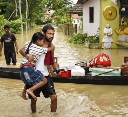আসামে ভয়াবহ বন্যা, নিহত বেড়ে ৪৭
