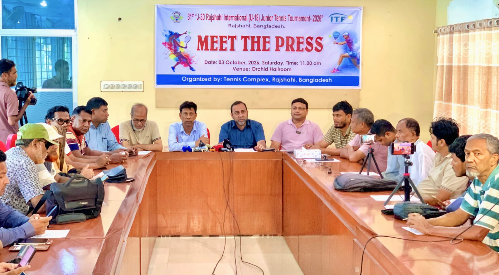 রাজশাহীতে আন্তর্জাতিক জুনিয়র টেনিসের আসর বসছে সোমবার