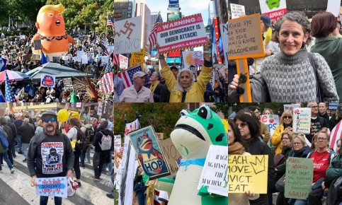 ট্রাম্পবিরোধী ‘নো কিং’ বিক্ষোভে উত্তাল যুক্তরাষ্ট্র