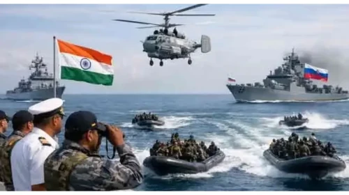 বঙ্গোপসাগরে যৌথ সামরিক মহড়া করছে ভারত-রাশিয়া