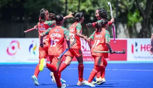আন্তর্জাতিক হকিতে বাংলাদেশের মেয়েদের প্রথম জয়