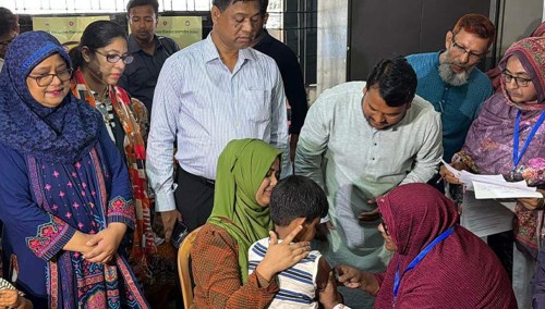 হাম-রুবেলা টিকাদানে রাসিকের লক্ষ্যমাত্রা পূরণ, শতভাগ সফলতা অর্জন