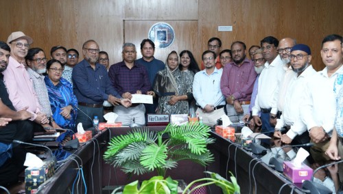 রাবির মেধা বৃত্তির জন্য ১০ লাখ টাকা দিলেন ভূমিমন্ত্রীর পরিবার