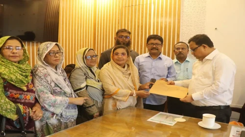 ভুতুড়ে বিদ্যুৎ বিল বাতিলের দাবি, নেসকোকে স্মারকলিপি